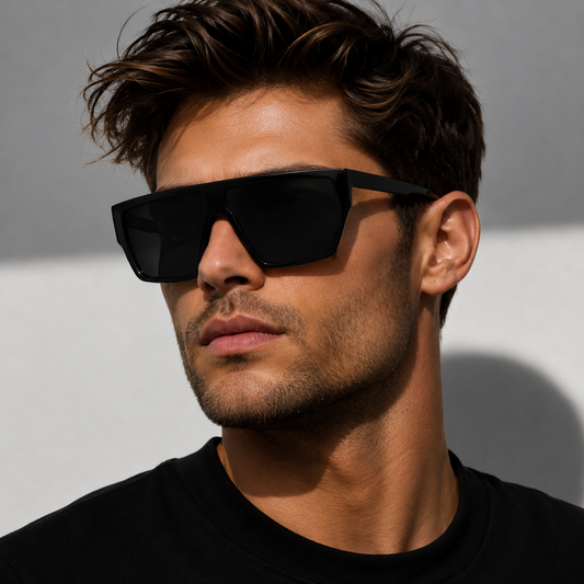 Ochelari de Soare Oversized Negri UV400