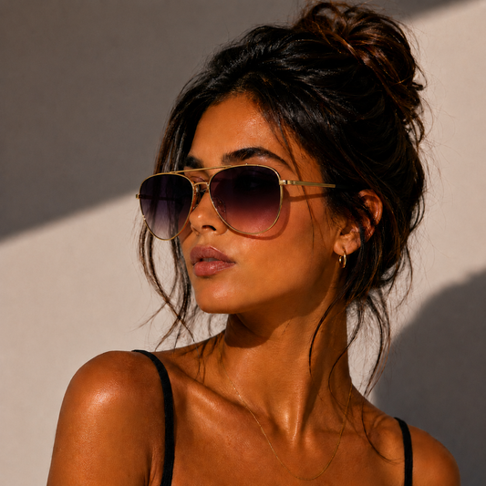 Ochelari de Soare Aviator Roz Degrade UV400