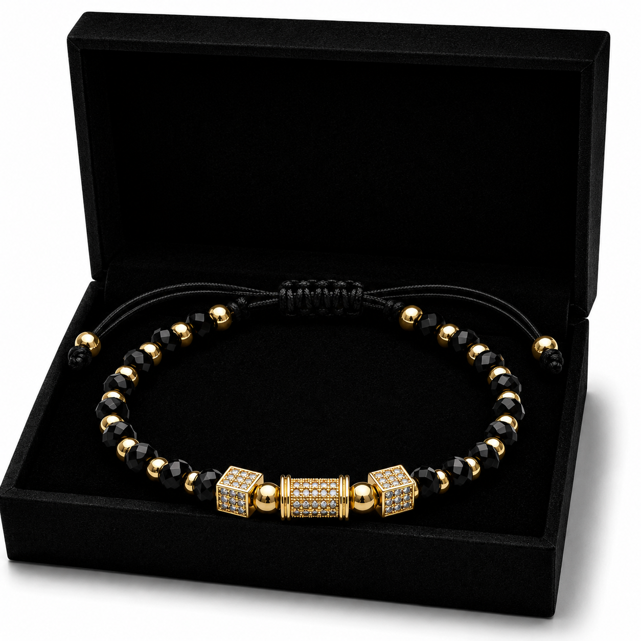 Bratara cu pandativ tip Casetute Placata cu AUR 18K