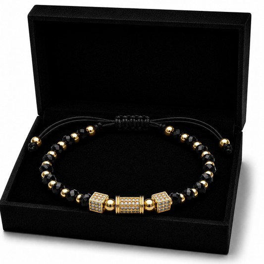 Bratara cu pandativ tip Casetute Placata cu AUR 18K