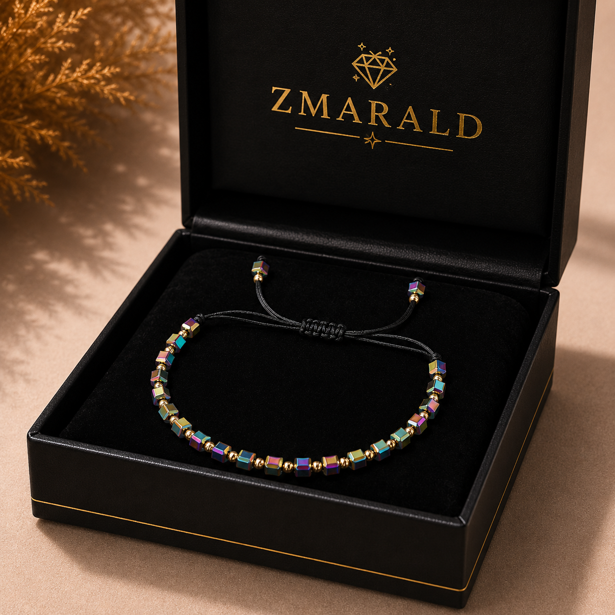 1+2 GRATIS Brățară cu Șnur Placată cu Aur 18k Stil Cub - Miyuki