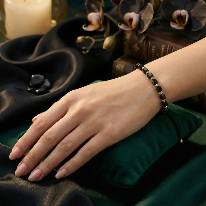 1+2 GRATIS Bratara cu snur placata cu aur stil cub 2 ROȘII 1 NEAGRĂ