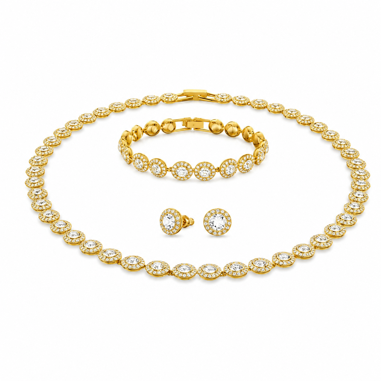 Set Angel Gold Brățară+Colier+Cercei