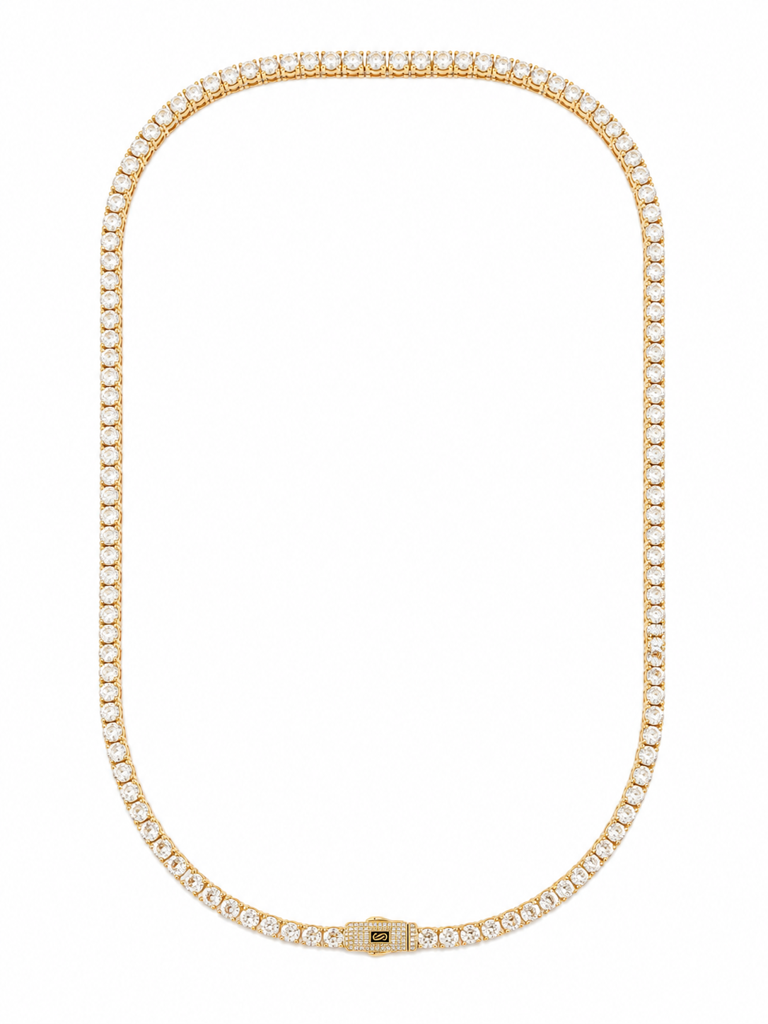 Colier Tennis cu Pietre Zirconiu Placat cu Aur 18k
