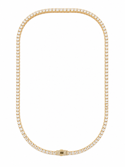 Colier Tennis cu Pietre Zirconiu Placat cu Aur 18k