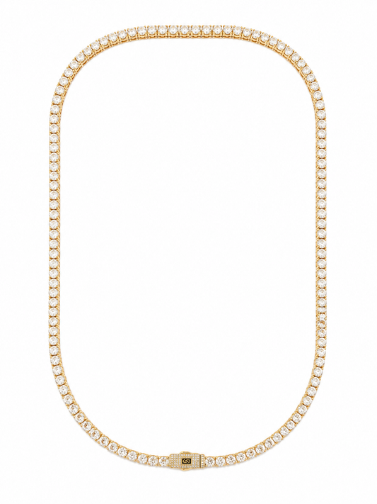 Colier Tennis cu Pietre Zirconiu Placat cu Aur 18k