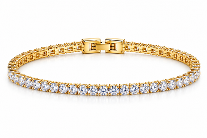 Brățară Tennis Gold 5mm – Placată cu Aur 18K