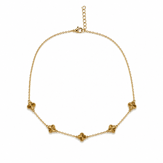 Colier cu Trifoi Placat cu Aur 18K
