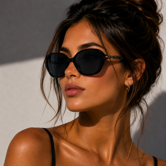 Ochelari de Soare Oversized Negri UV400
