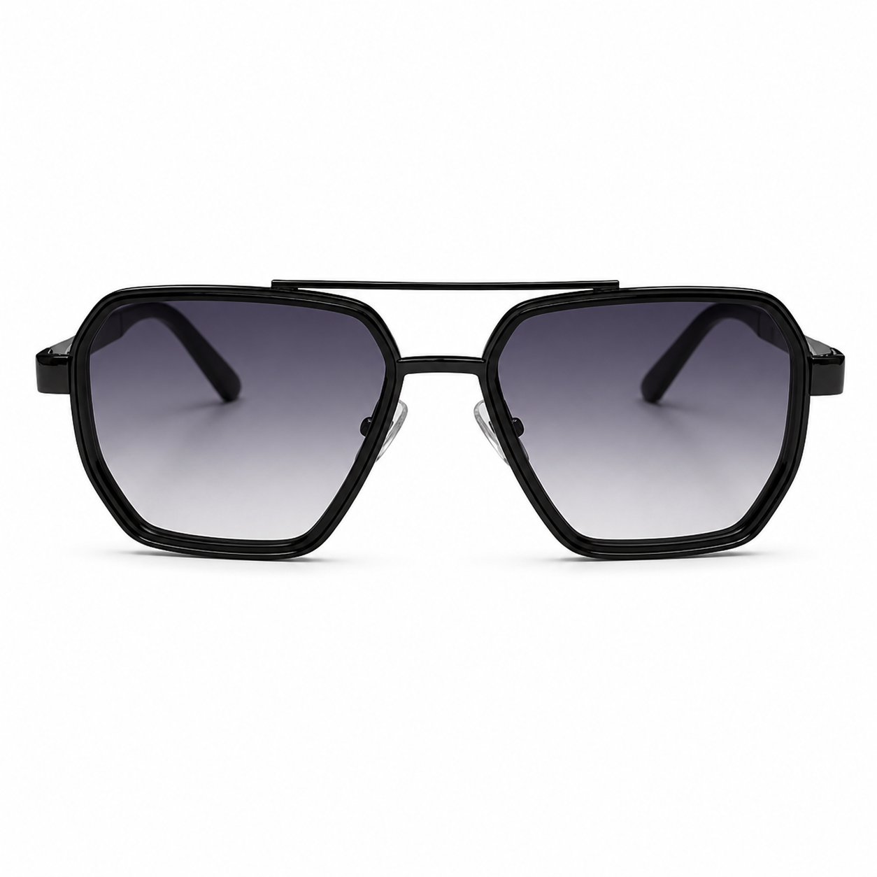 Ochelari de Soare Aviator Geometrici Negri UV400