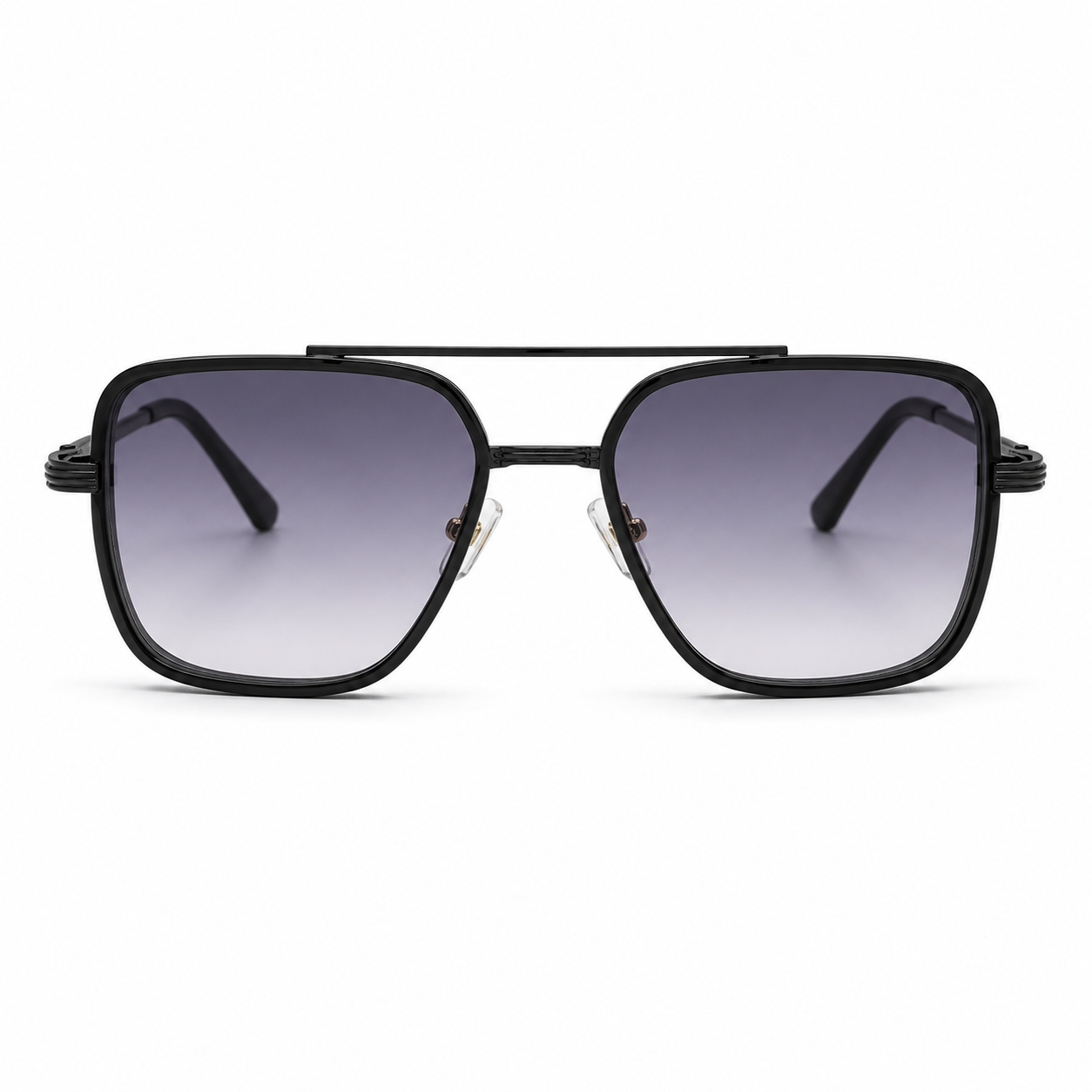 Ochelari de Soare Aviator Geometrici Negri UV400