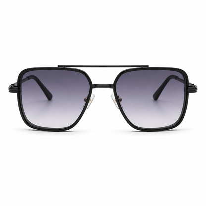Ochelari de Soare Aviator Geometrici Negri UV400