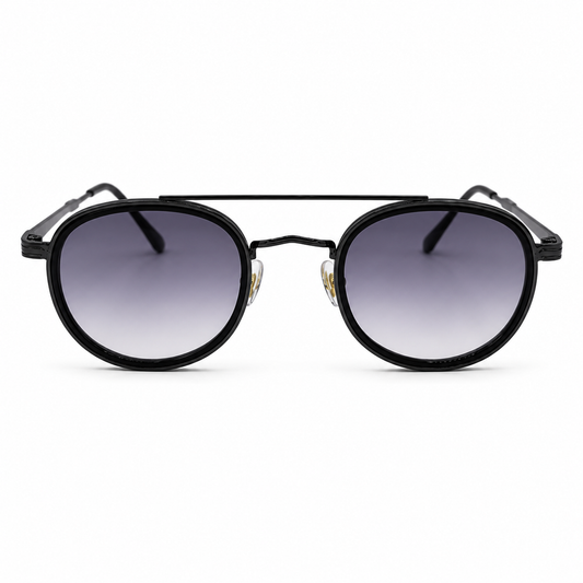 Ochelari de Soare Rotunzi Negri UV400
