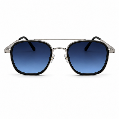 Ochelari de Soare Rotunzi cu Lentile Albastre UV400