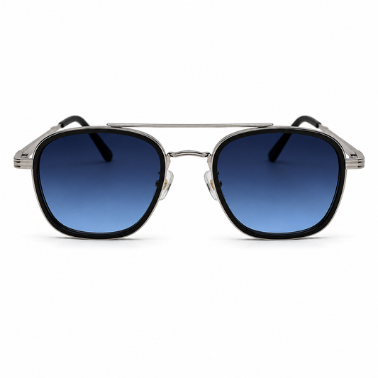 Ochelari de Soare Rotunzi cu Lentile Albastre UV400