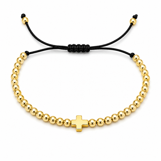 Bratara Aurie cu Cruce Placata cu AUR 18K