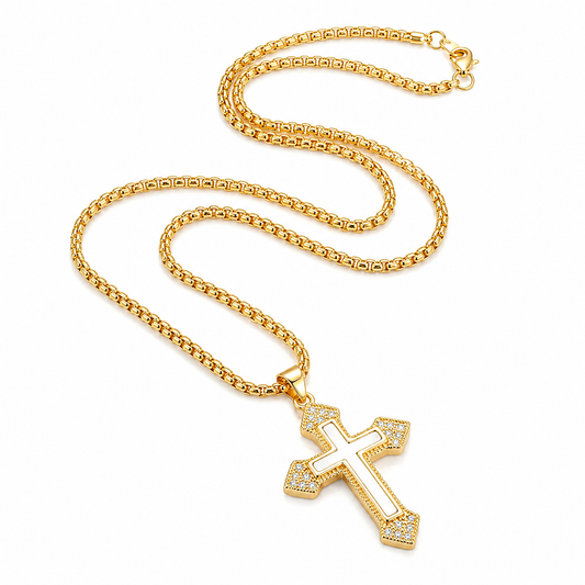 Lănțișor Divine Gold Cross