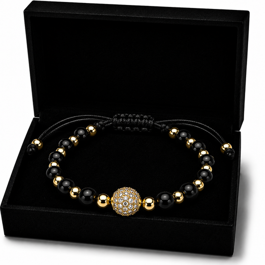 Bratara cu Pandantiv tip Sfera Placata cu AUR 18K