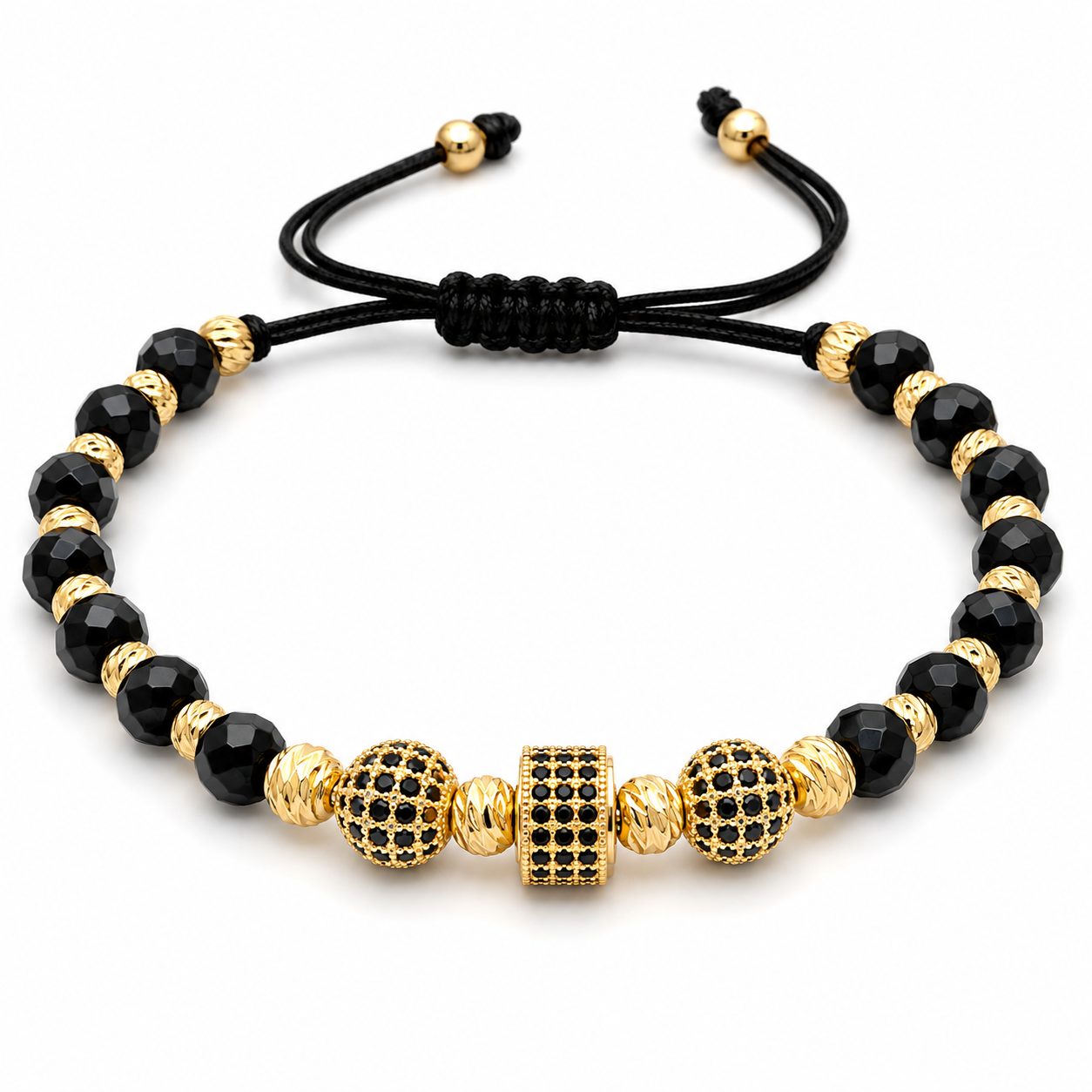 Bratara cu 3 Pandative Placata cu AUR 18K