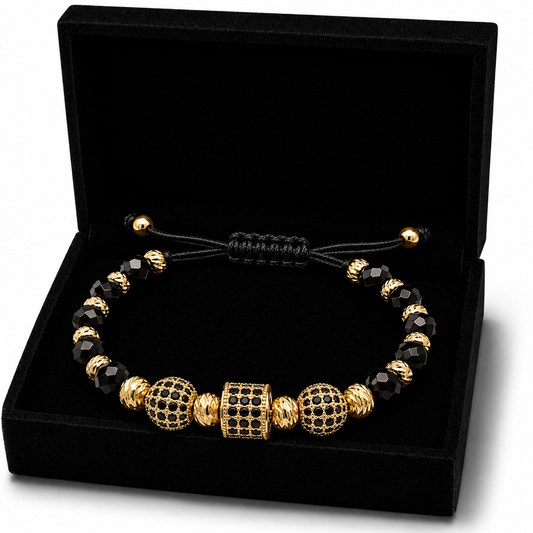 Bratara cu 3 Pandative Placata cu AUR 18K