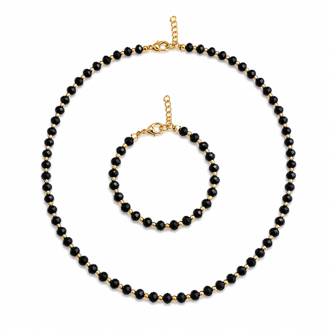 Set Black Luxury – Placat cu Aur Negru 18K
