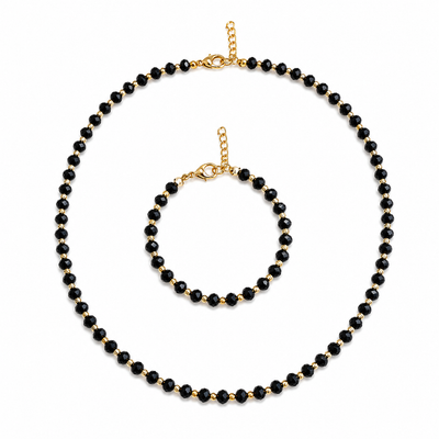 Set Black Luxury – Placat cu Aur Negru 18K