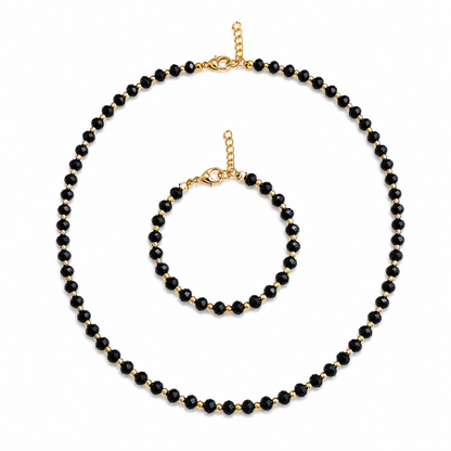 Set Black Luxury – Placat cu Aur Negru 18K
