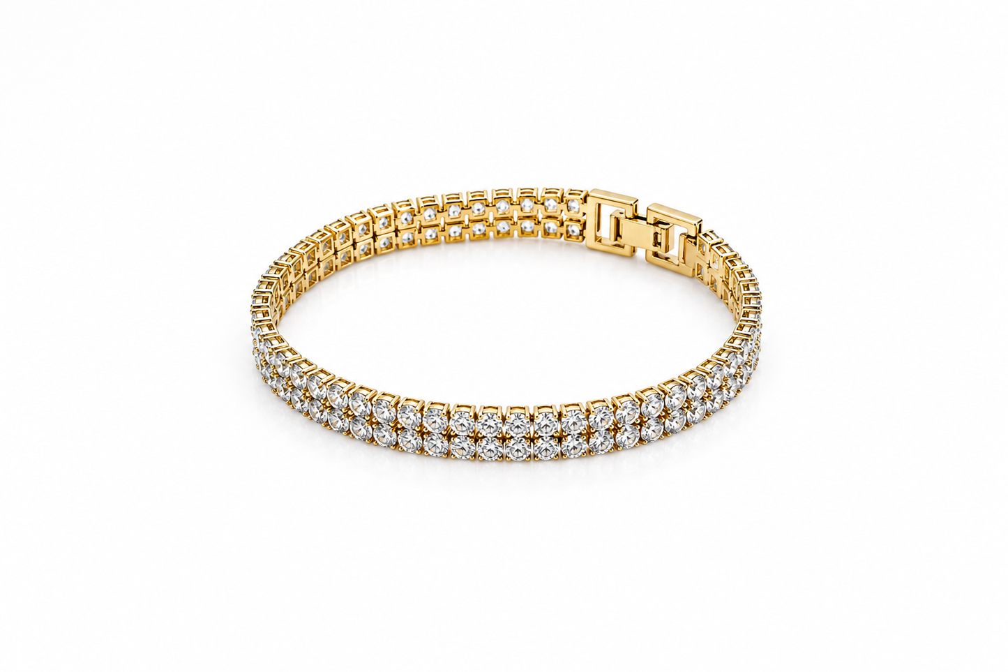 Brățară Royal Tennis – Placată cu Aur 18K