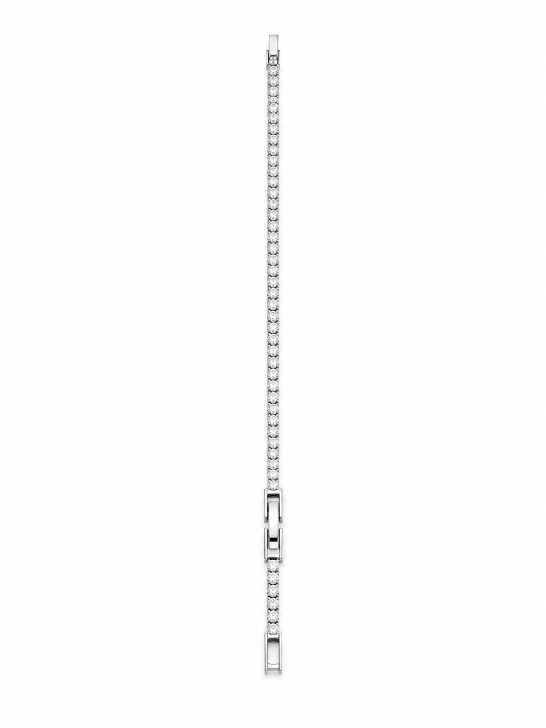 Brățară Tennis Silver 3mm – Placată cu Aur Alb
