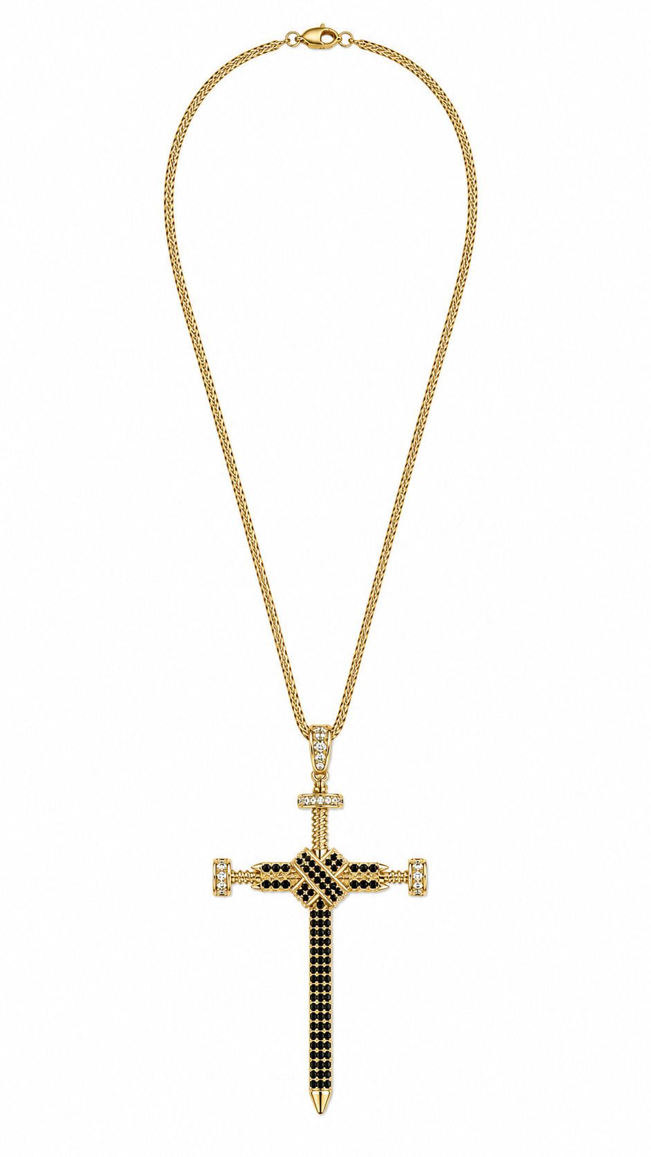 Colier Cruce Placat cu Aur 18K