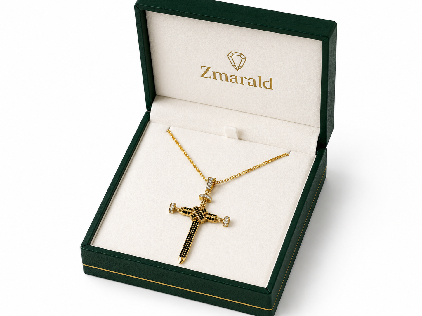 Colier Cruce Placat cu Aur 18K