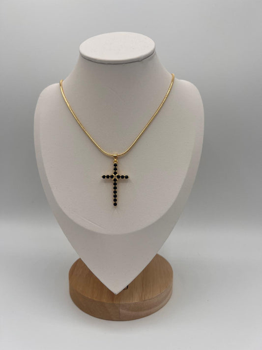 Lănțișor Midnight Cross Elegance