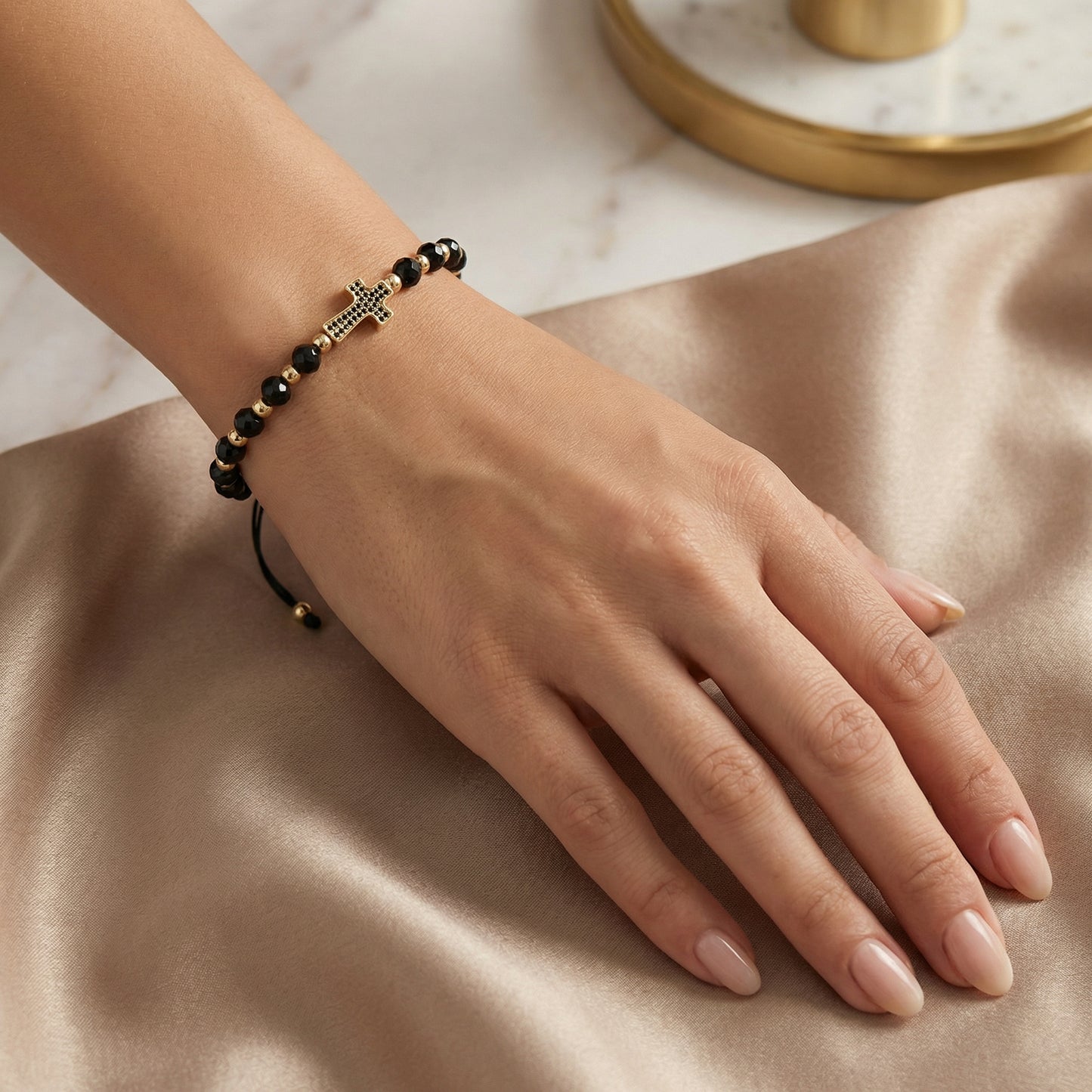 1+1 GRATIS Brățară Handmade Cruce Placata Cu Aur