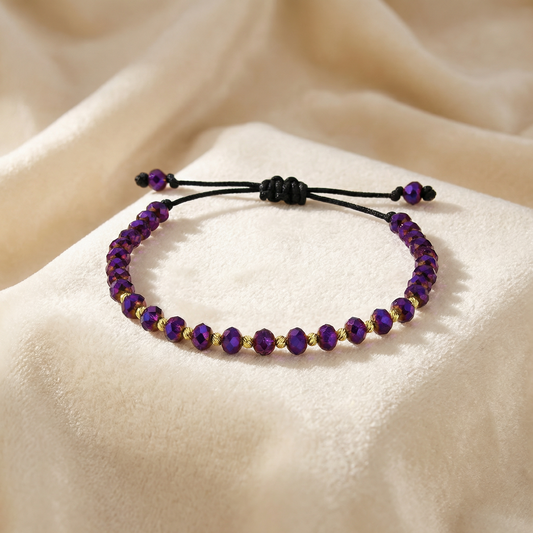 1+1 Gratis! Bratara cu Bilute Mov