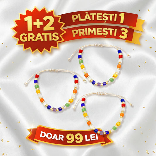1+2 Gratis!  Bratara Cub Multicolor