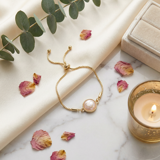 Brățară Elegantă Gold Heart