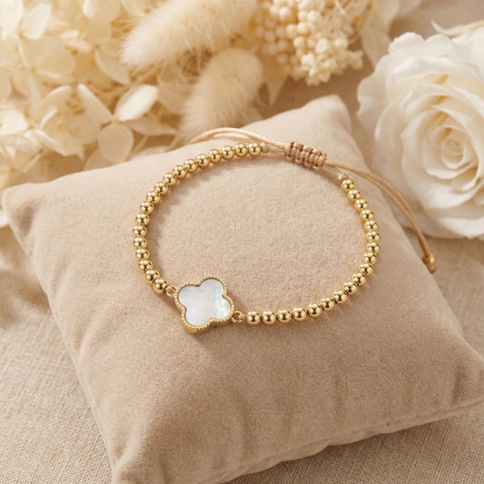 Brățară Gold Clover Sidef