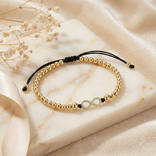 Brățară Gold Infinity cu Detalii Strălucitoare