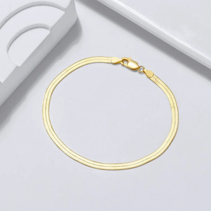 Set cu Lant si Bratara Una Vida Snake Gold for Men